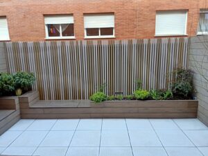 reforma de un patio realizado por la empresa de Abierto al Jardín en San Sebastián de los Reyes