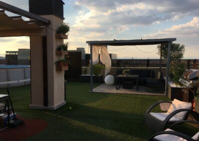 reforma de un ático realizado por la empresa de Abierto al Jardín en Barajas