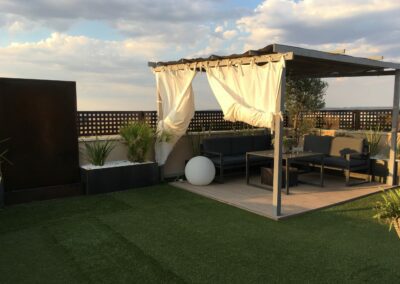 reforma de un ático realizado por la empresa de Abierto al Jardín en Barajas