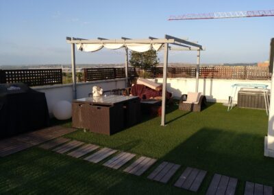 reforma de un ático realizado por la empresa de Abierto al Jardín en Barajas